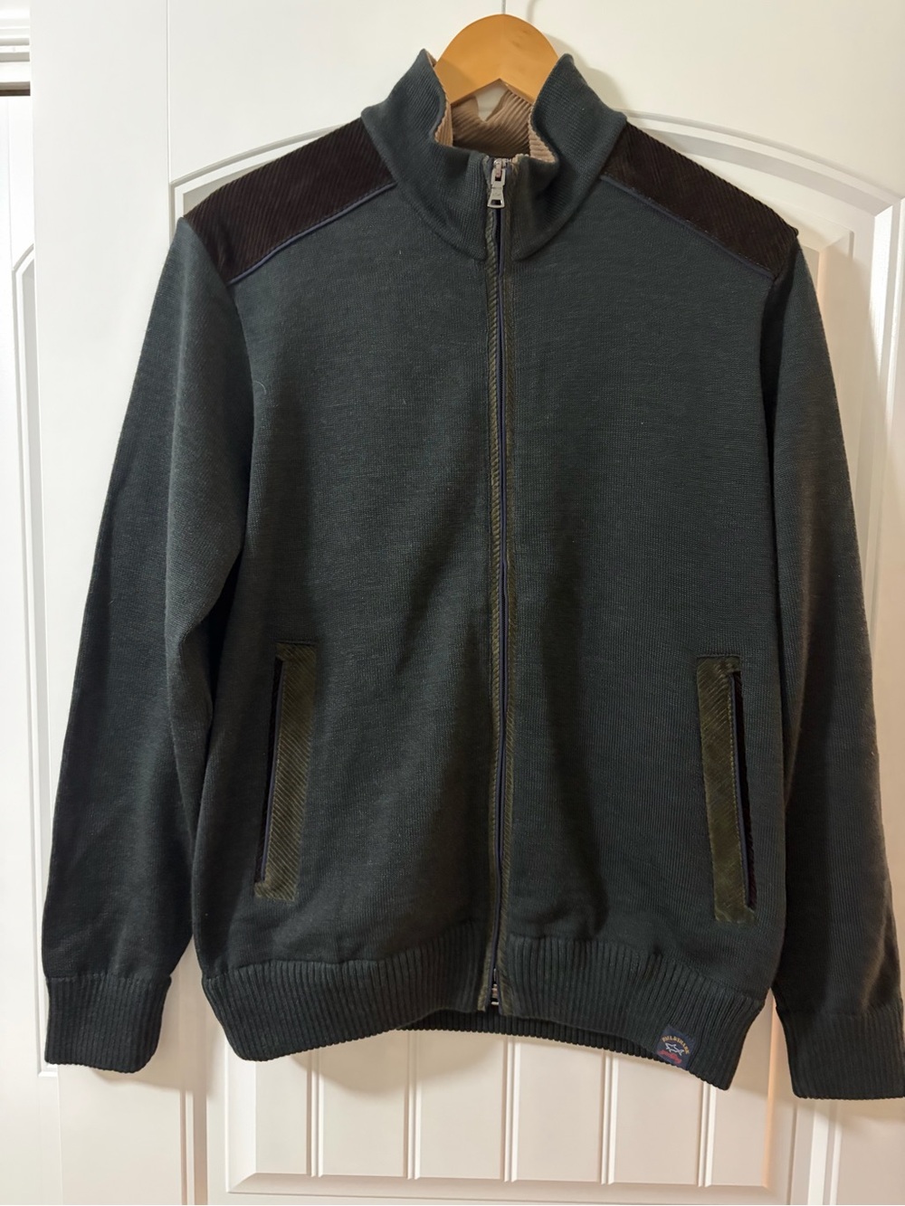 Paul & Shark Yachting Cool Touch 4.0 Men’s Large Zip Up Sweater Wool
